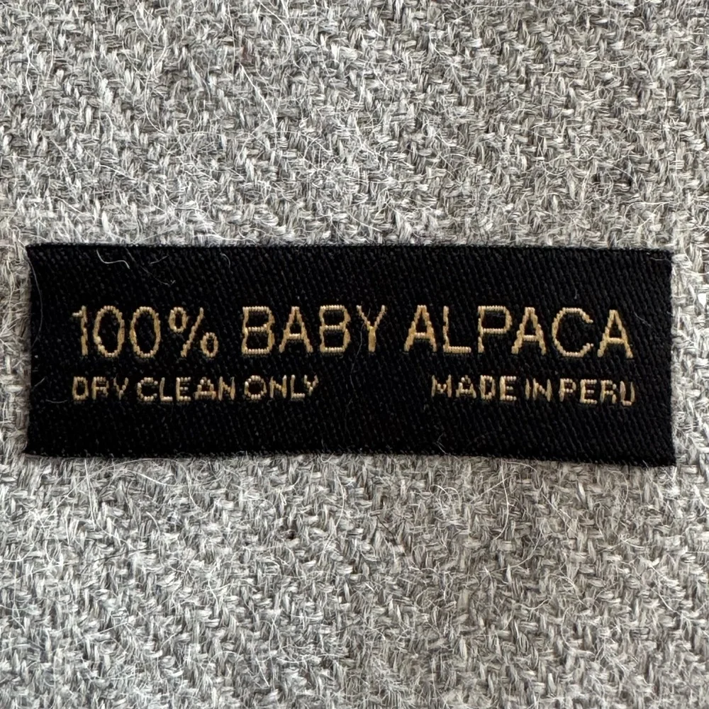 100% Baby Alpaca Peru Scarf 64”x12”